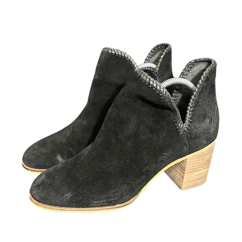 FRYE and CO Womens Phoebe Braid Bootie Suede Leather Split Ankle Boots‎ US 10